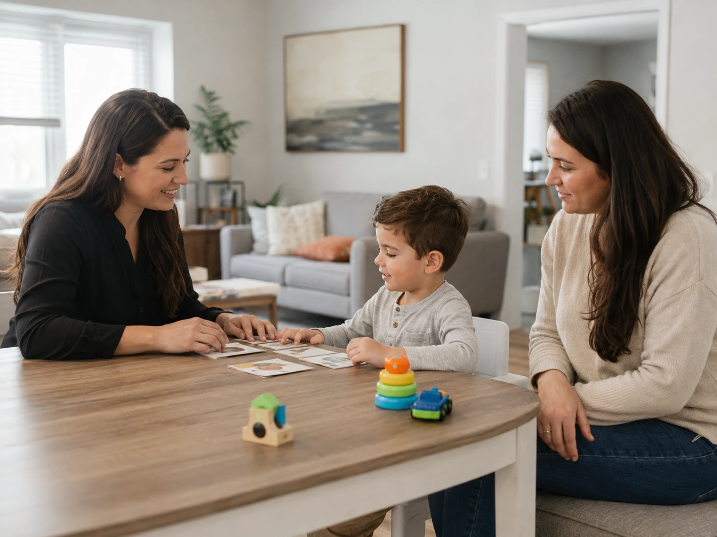 Home 4 ABA consultant carrying out a child behavioural assessment